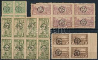 Debrecen II. 1920 4 klf összefüggés közönséges papíron, Bodor vizsgálójellel (22.800)