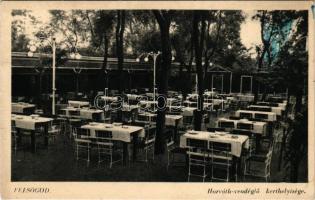1943 Felsőgöd (Göd), Horváth vendéglő, kerthelyiség (EK)