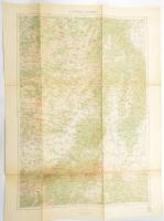 1914-1915 Gyergyószentmiklós és Brassó környékének katonai térképe, 2 db, 1:200 000, kiadja: M. Kir....