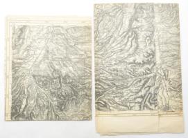 cca 1912 Gyergyó és Oláhfalu környékének katonai térképe, kiadja: K.u.k. Militärgeographisches Institut, 2 db