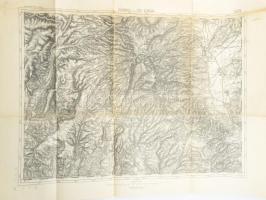 cca 1912 Gyergyó és Oláhfalu környékének katonai térképe, kiadja: K.u.k. Militärgeographisches Insti...