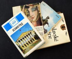12 db MODERN külföldi város és művészet füzet (sok szovjet) / 12 MODERN foreign art booklets and pos...