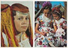 15 db MODERN népművészet, folklór képeslap / 15 MODERN folklore postcards