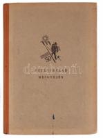 Kner Izidor: Félévszázad mesgyéjén. 1882-1932. A könyv elején a szerző, Kner Izidor (1860-1935) könyvkiadó, a magyar nyomdászat és könyvkötészet kiemelkedő, meghatározó személyisége nyomtatott dedikációjával. Gyoma, 1931, Kner Izidor, 1 t. + 176+4 p. Első kiadás. Kiadói félvászon-kötés, kissé foltos borítóval.