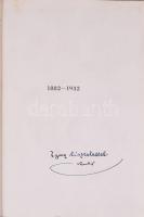 Kner Izidor: Félévszázad mesgyéjén. 1882-1932. A könyv elején a szerző, Kner Izidor (1860-1935) köny...