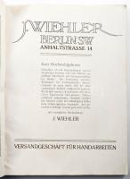ca 1910 J. Wiehler Berlin képes gobelin katalógus 3 db Egyenként 104 oldal. Rengeteg képpel