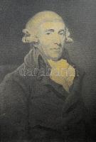 John Hoppner: Josef Haydn aquatinta / rézkarc metszet réz nyomólemeze 19x25 cm
