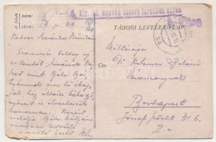 1916 38. Honvéd Hadosztály BÚÉK / WWI Austro-Hungarian K.u.K. military art postcard with New Year gr...