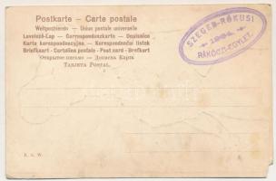 Chic - Art Nouveau litho lady art postcard. E. S. W. (EM)