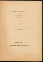 Néprajzi közlemények III. évf. 3. sz. Szerk.: Némethy Endre és Takács Lajos. Bp., 1958, Magyar Nemze...