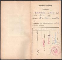 1947-1949 Pázmány Péter Tudományegyetem 3 db leckekönyve, benne bejegyzésekkel