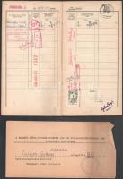 1947-1949 Pázmány Péter Tudományegyetem 3 db leckekönyve, benne bejegyzésekkel