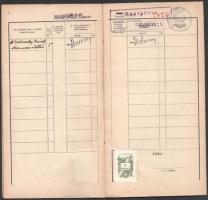 1947-1949 Pázmány Péter Tudományegyetem 3 db leckekönyve, benne bejegyzésekkel