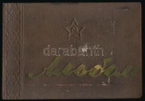 1962 Odessza fotóalbum, katonai fotókkal 6 db 18x13 cm / Odessa military photos in album