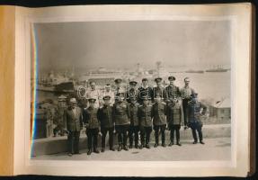 1962 Odessza fotóalbum, katonai fotókkal 6 db 18x13 cm / Odessa military photos in album