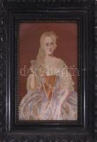 3 db régi blondel keret, üvegezett, 60x50 cm ig vegyes állapotban