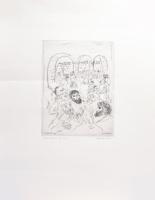 Borsos Miklós (1906-1990): Ponte Vecchio 79. Rézkarc, papír, jelzett, sorszámozott 78/100. 29x20 cm ...