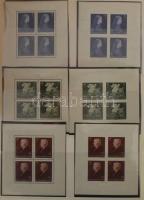 Gondosan kezelt, tartalmas magyar gyűjtemény 1913-tól 2017-ig hagyatékból. Az anyag 9 nagy rugós ABR...