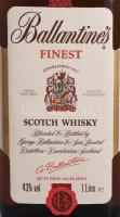 Ballantine's Scotch Whisky, 43%, 1l, bontatlan