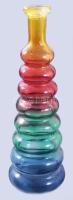 Színes díszüveg, hibátlan, m: 30 cm