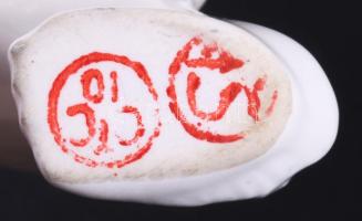 Jegesmedve figura, jelzett, hibátlan, 16x8 cm