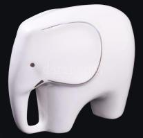 Elefánt figura asztaldísz, kis tűzhibával, 13x11,5 cm