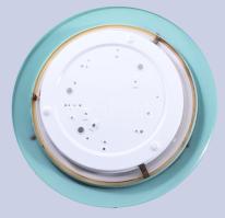 Vintage fém UFO lámpa, jó állapotban, d:35 cm