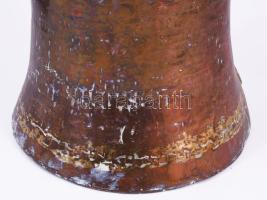 Vörösréz vizes kanna, magyar, 19. sz., m: 23,5 cm