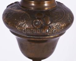 Antik réz petróleumlámpa test, m: 23 cm