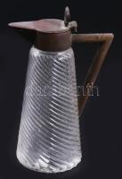 Art deco kisméretű karaffa kiöntő, m: 11,5 cm