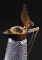 Art deco kisméretű karaffa kiöntő, m: 11,5 cm