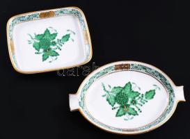 Herendi Apponyi mintás porcelán gyűrűtartó és hamuzó, h:11 cm