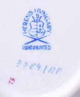 Herendi Apponyi mintás porcelán bonbonier és hamuzó, h:11 cm