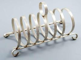 WMF ezüstözött pirítós tartó, jelzett, h: 18 cm