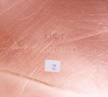 Nagyméretű vörösréz edény, d: 47 cm