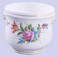 cca 1920-40 Német porcelán kaspó, jelzett, d: 15 cm, m: 12 cm