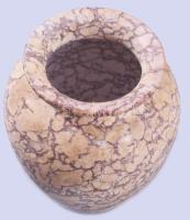 cca 1920 Ónix váza, m: 10 cm