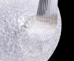 cca 1900 Murano jegecmintás kiöntő, jelzés nélkül, m: 17 cm