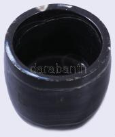 Antik ónix váza, pattogzással, d: 10 cm, m: 8 cm