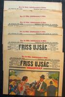 1931-33 9 db Friss újság vasárnapja magazin