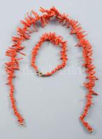 Korall karkötő és nyaklánc