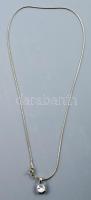 Ezüst (Ag) nyaklánc swarovski kővel, bruttó 3,8g