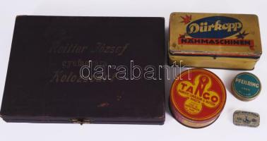 4 darab retro és régi díszdoboz, klf méretben