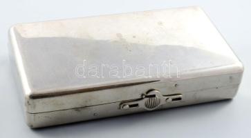 Régi krómozott műszertartó doboz, 12x22 cm