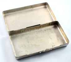 Régi krómozott műszertartó doboz, 12x22 cm