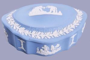 Wedgwood jasperware bonbonier, dobozában, 12x8,5 cm
