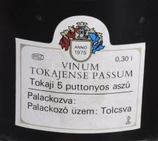 1975 Vinum Tokajense Passum - Tokaji 5 puttonyos aszú, palackozva: Tolcsva, 0,30 l