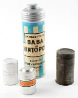 4 darab régi fémdoboz, klf méretben