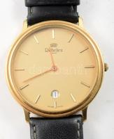 Richelieu svájci karóra, szíjjal, kvarc, napkijelzéssel, d: 32 mm