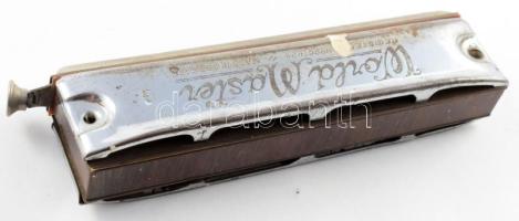 World Master szájharmonika, csavarhiánnyal, h: 13 cm